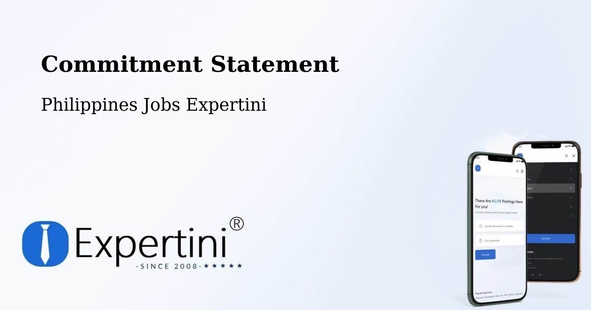 Corporate Commitment – Lingayen - Philippines Jobs Expertini