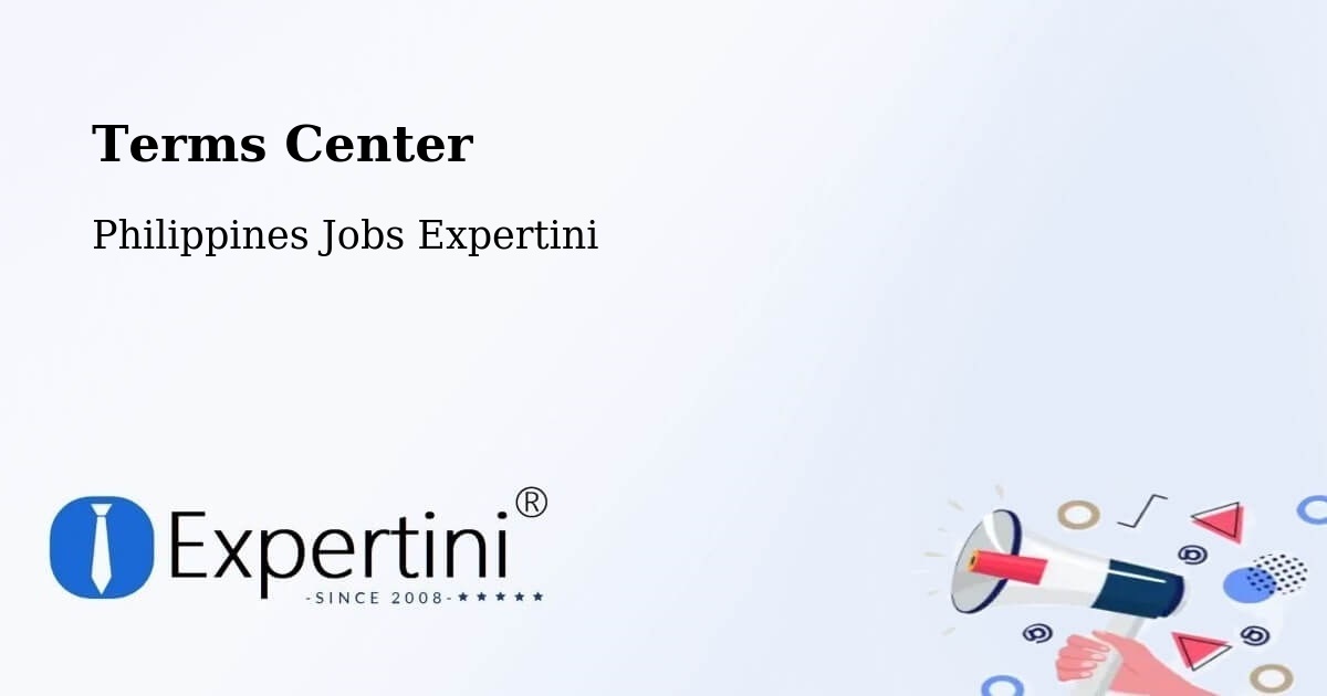 Terms of Service – Lingayen - Philippines Jobs Expertini